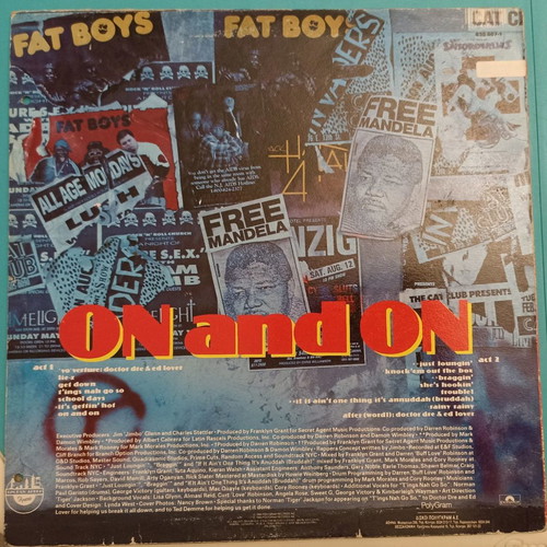The Fat Boys On And On LP used, hip-hop