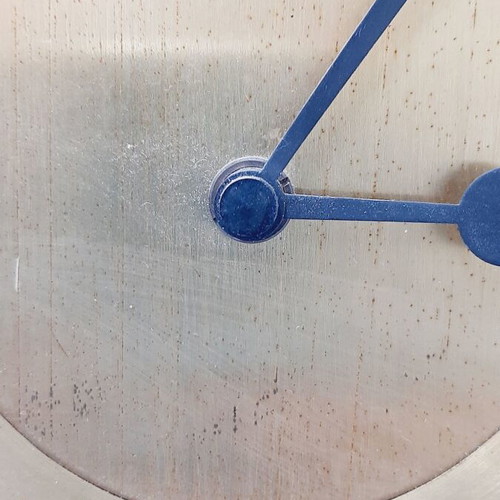 Weimar vintage wall clock quartz used, DDR design
