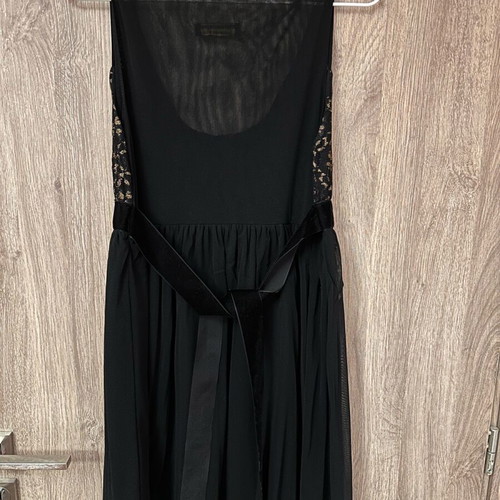 Rinascimento black evening dress like new with velvet belt
