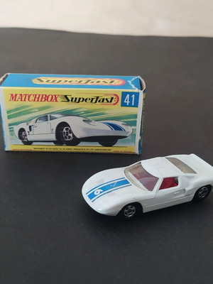 Μεταλλικό αυτοκινητάκι Matchbox Superfast No41 Ford GT 1969 μεταχειρισμένο με γνήσιο κουτί