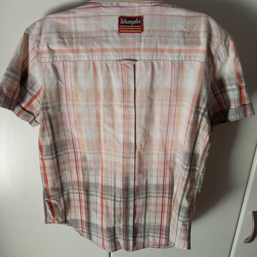 Wrangler men's short-sleeve shirt used, size Large, beige
