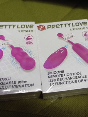 Vibrating eggs with remote control, pack of 2, new