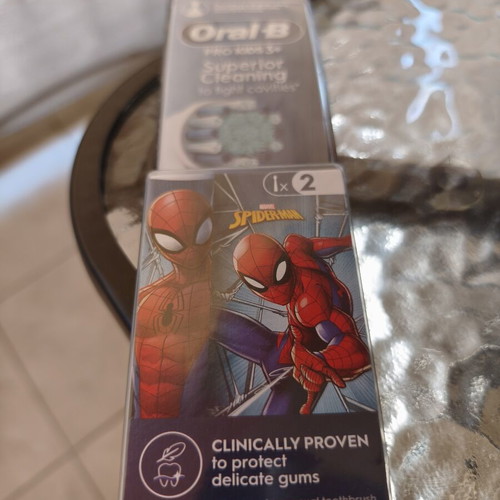 Oral B Sprinter Man Marvel kids toothbrush pack of 2 new
