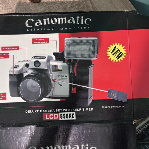 Canomatic film camera like new with remote control and accessories