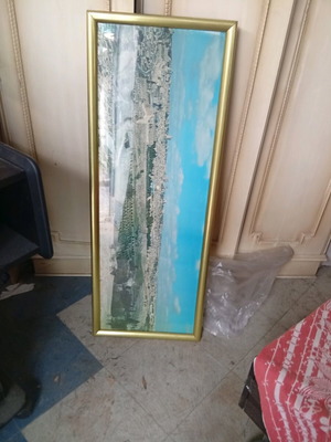 Frame new 0.40x1.02 with gilded frame