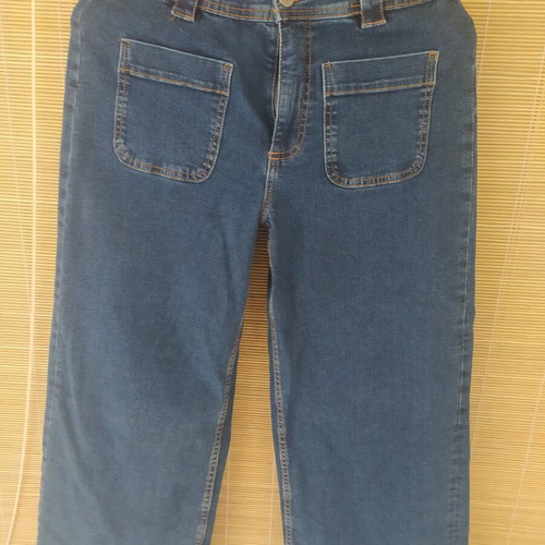 Women's wide leg high waist 7/8 jeans like new, esmara, size M