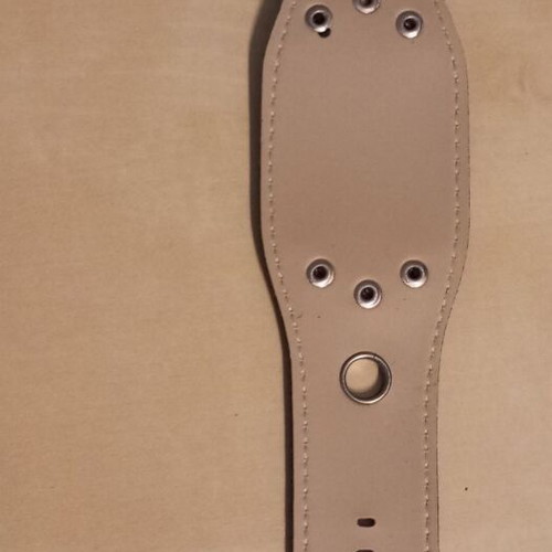 Leather Unisex bracelet black with design like new