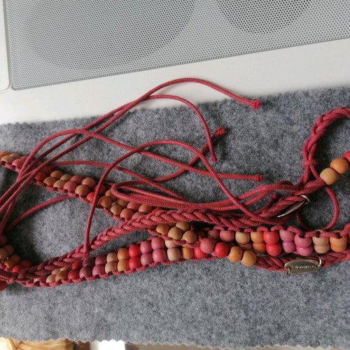 O Neil belt with beads used, orange shades