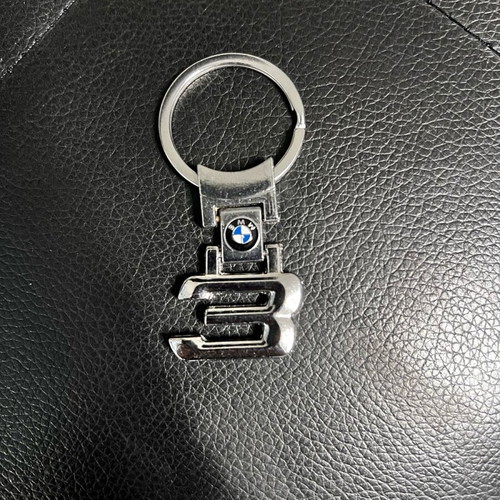 BMW 3 Keychain new, gray