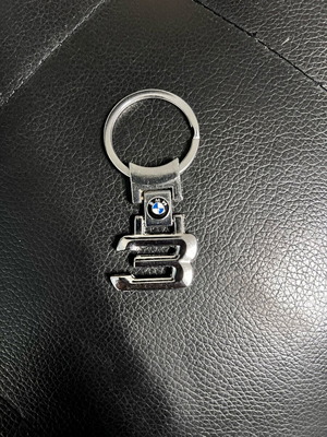 BMW 3 Keychain new, gray