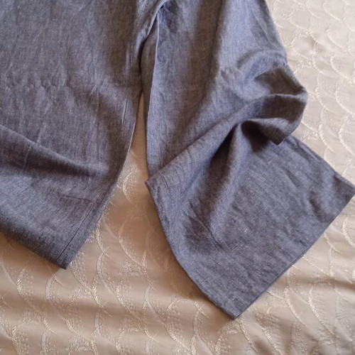 Michel Boyard Linen Pants like new, gray, size XL