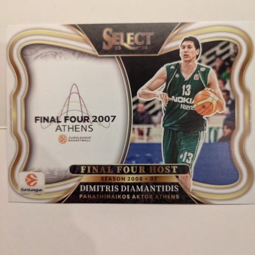 Panini EuroLeague Dimitris Diamantidis collectible card pack 2 new