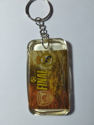 Handmade liquid glass keychain Final Athens Olympiacos Piraeus - Real Madrid Euroleague 2026