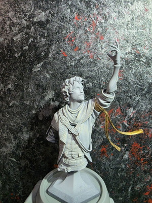 Clair Obscur Expedition 33 Gustave bust 15cm, hand painted
