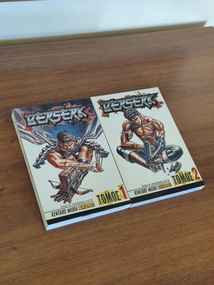 Berserk manga volumes 1 and 2 like new, Greek edition