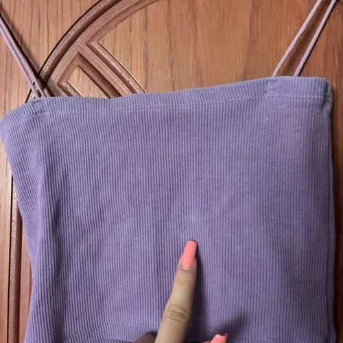 Zara purple tank top used, size S with faint front stain