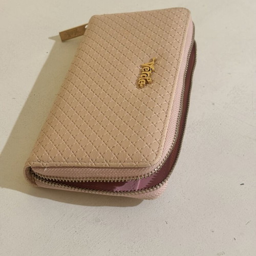 Verde large wallet nude pink color new