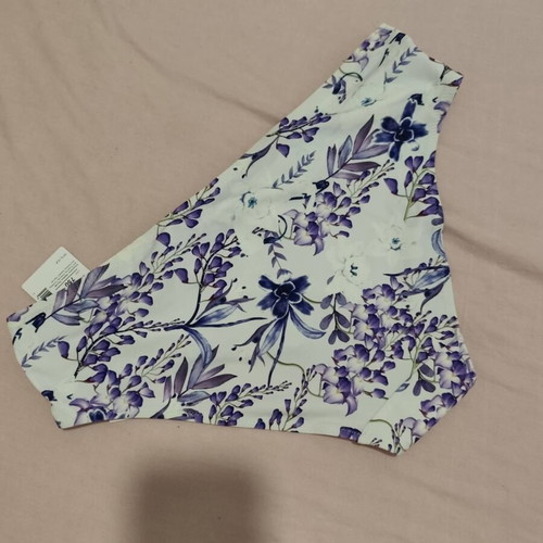 Bikini bottom XL (44) white and purple, Orchideja Lingerie swimwear
