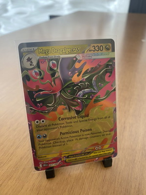Mega Dragalge EX Pokemon card like new
