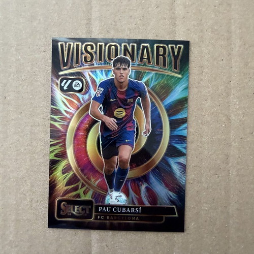 2025-26 Panini La Liga Pau Cubarsi Visionary Case Hit card like new