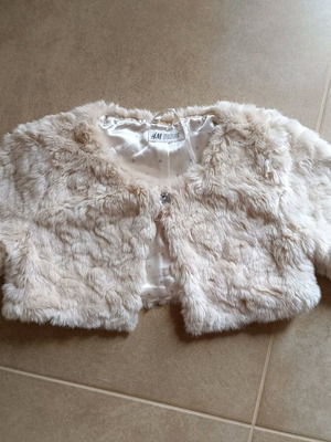 H&M Kids' Beige Fur Bolero Like New