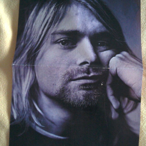 Nirvana (Kurt Cobain) & Bart Simpson poster like new