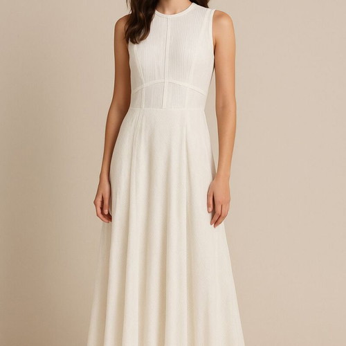 Long white cotton dress A.L.E. like new, size S/38
