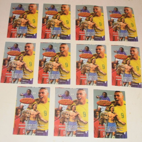Europe's Champions 2003-2004 trading cards used, pack of 11
