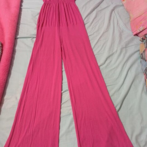 Pink jumpsuit like new, one size