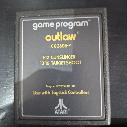 Atari 2600 Outlaw game like new, PAL