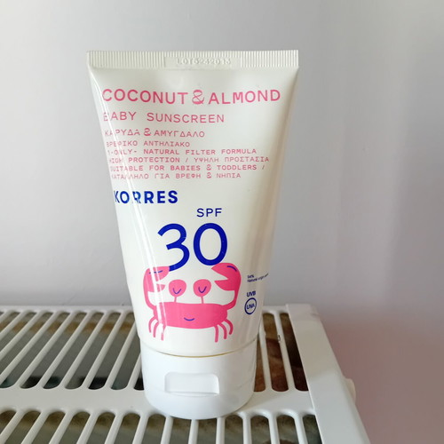 Korres Baby Sunscreen SPF 30 used, 60ml