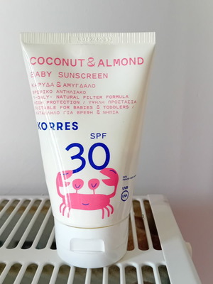 Korres Baby Sunscreen SPF 30 used, 60ml
