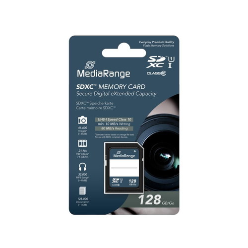 MediaRange MR969 SDXC 128GB UHS-I Class 10 memory card