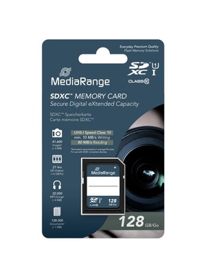 MediaRange MR969 SDXC 128GB UHS-I Class 10 memory card
