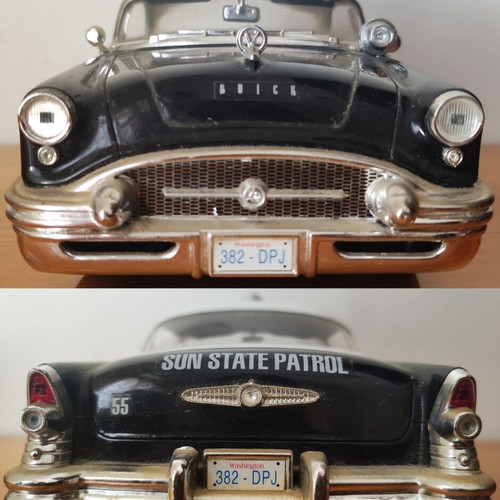 Buick Century 1955 police car 1:18 scale diecast model used