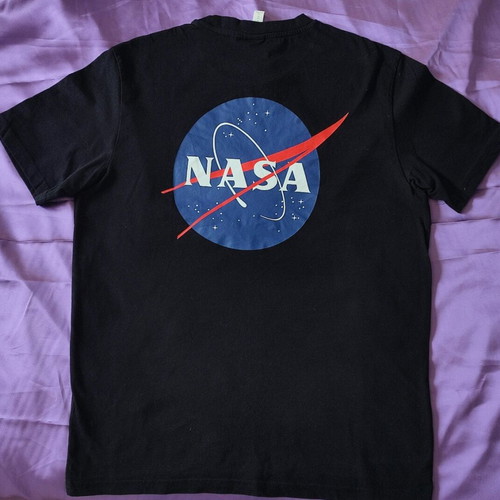 Nasa T-shirt H&M size M like new, black