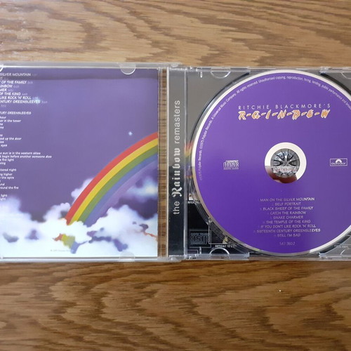 Rainbow pack Ritchie Blackmore's 1 CD and Finyl Vinyl 2 CD remasters like new, rock