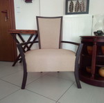 Armchairs new made of solid wenge wood