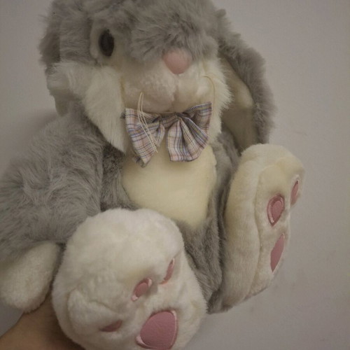 Large Bunny Rabbit Vintage Plush Toy by KEEL New