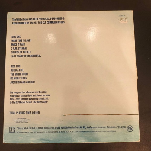 The KLF The White Room vinyl LP album