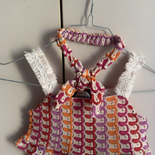 Miss Ebita knitted set like new, size 116 cm, colorful