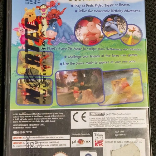 Nintendo GameCube Winnie the Pooh's Rumbly Tumbly Adventure like new