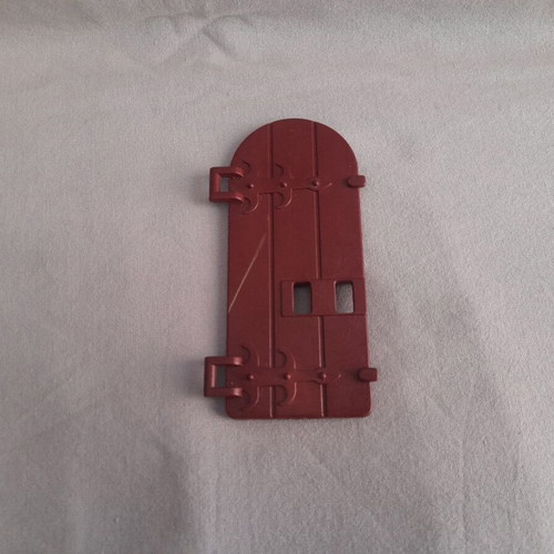 Playmobil interior door in medieval knights castle used, brick red
