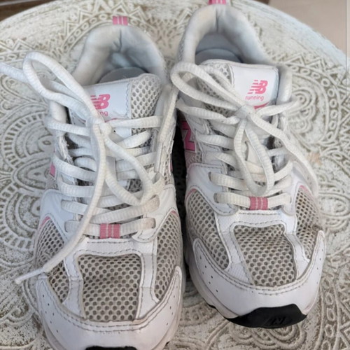 New Balance αθλητικά παπούτσια, άσπρα και ροζ, νούμερο 34