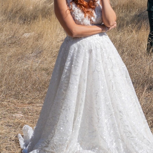 Wedding dress like new, size M 38, white