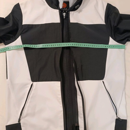 Men's MFTD windbreaker black-white like new, size S/2