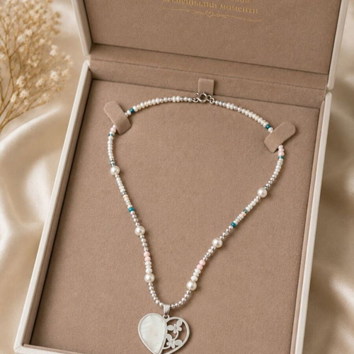 Elegant necklace handmade by Art Studio Mikka73, new, colorful