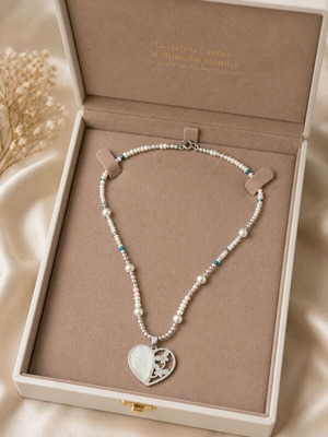 Elegant necklace handmade by Art Studio Mikka73, new, colorful