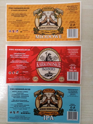 Poland Animals brewery labels set of 3 new beer collectibles