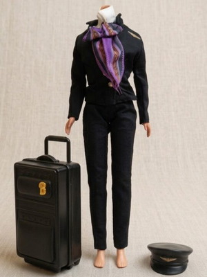 Vintage Authentic Pilot / Flight Attendant Barbie Outfit Mattel 1999 with Accessories